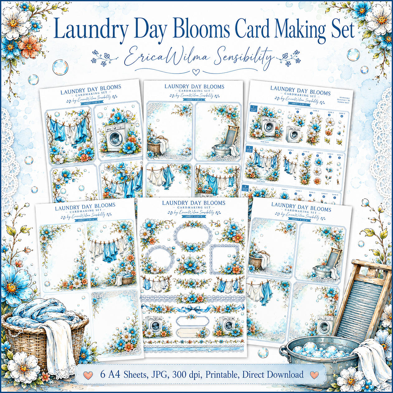 (image for) EW AI Card Making Set Laudry Days Blooms 2026